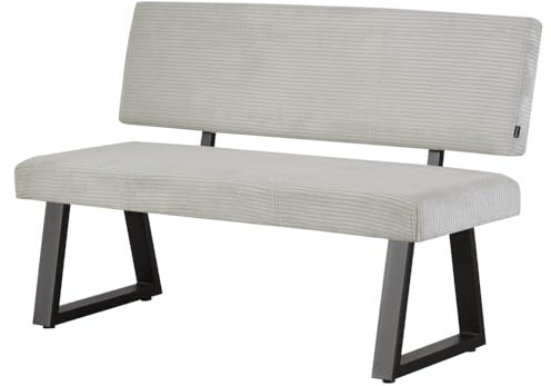 B&D home Sitzbank Sigfrid 140cm (hellgrau, 140cm)