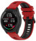 FiiMoo Ersatzarmband Kompatibel mit Garmin Forerunner 265S/Forerunner 255S/255S Music Ersatz Silikon Sport Armbänder, 18mm Verstellbare Armband, Uhrenarmband für Garmin Venu 2S/Venu 3S-Rot