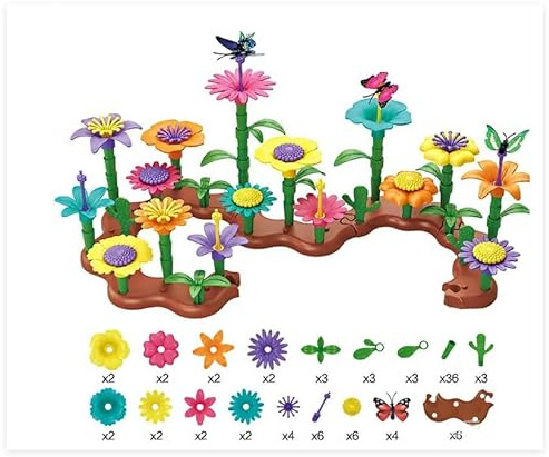 Nicear 90-piece Indoor and Outdoor Flower Building Set DIY Bouquet Set Gift Garden Building Assembly Set