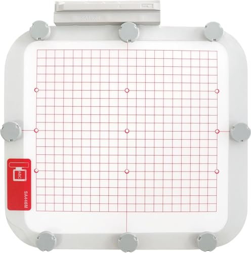 Sew Tech Magnetischer Stickrahmen aus Metall für Brother Quattro 6000D 6700D Innovis NV6700D 6750D VQ2400 XE1 XJ1 und Babylock Solaris Destiny Ellisimo (20,3 x 20,3 cm, SA446M)