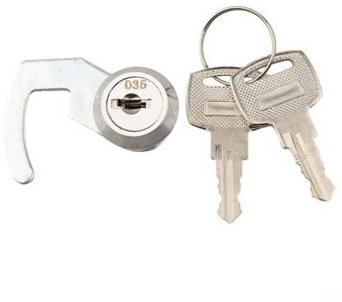 SiSinkal Registrierkassenschloss mit Schnellclip für Metallschrank-Schließfach Flugkastenschloss (A)
