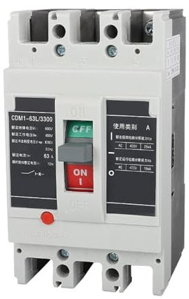 Disjoncteur à boîtier moulé CDM1-63L/3300, interrupteur pneumatique triphasé 63 A, 50 A, 32 A, 25 A(16A)