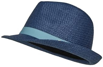Sterntaler Strohhut mit Garniturband – Leichter, atmungsaktiver Kindersonnenhut mit Sonnenschutz, Garniturband und nach Oben gebogener Krempe, UV-Schutz 50+
