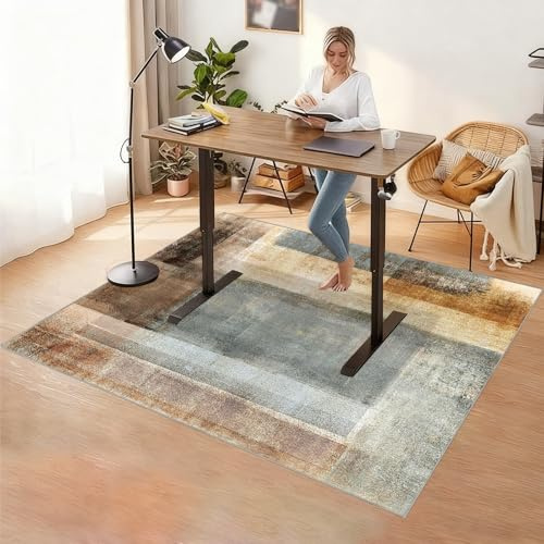 XUEGAIXIA Tapis de Sol Bureau, Tapis de Protection de Sol pour Chaise de Bureau, Tapis Chaise Gaming, 100 x 120 cm Protège Parquet Chaise roulettes, Tapis Gaming Sol pour Sols durs, Protège Parquet