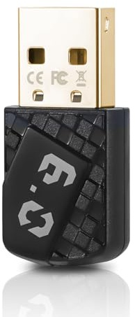 USB Bluetooth Adapter 6.0 für PC, BLE & EDR, Bluetooth Stick Plug & Play für Windows 11/10/8.1, kabellose Verbindung für Maus Tastatur Kopfhörer