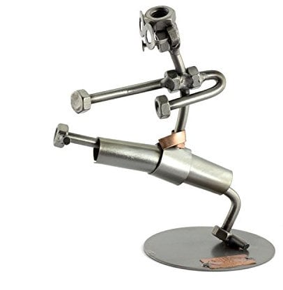 Steelman24 I Omini di Viti Karate I Idee Regalo Originale I Soprammobili in Metallo I Modellino