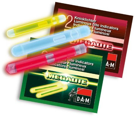 Knicklichter DAM - Farbe blau - 100 Stück - Größe Standard 4,5 x 39 mm