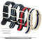 MEGALITH Uhrenarmband Packung mit 4 Nylon Strap 18mm 20mm 22mm Ballistic Nylon Uhr Armband Zulu Uhrband mit Edelstahl Schnalle