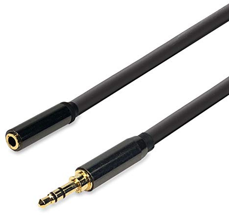 Audibax Bronze Alargador Cable Mini Jack 1,2 Metros Cromado
