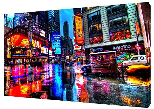 artsprints Tokyo City Foto Kunstdruck auf gerahmter Leinwand Art Wand, 20 x 12 inch -38mm depth