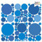 Wandtattoo-Loft Wandsticker Kreise-Set, 90 Stück – Pastell Blau, Wandtattoo Kinderzimmer Deko, Wandsticker Kinderzimmer, Wand Aufkleber Kinder, Punkte Wandtattoo, Babyzimmer Deko, Kinderzimmerdeko