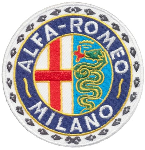 Alfa Romeo Milano Patch Aufnäher Aufbügler Automobile Sportwagen Italien