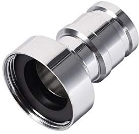 sourcing map Wasserhahn Zapfhahn M22 UNF Schnellverbinder Innengewinde Sockel Adapter Beschlag Schlauchleitung für Waschmaschine Geschirrspüler Messing