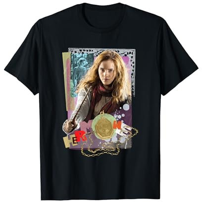 Harry Potter Hermione Colorful Paper Collage T-Shirt