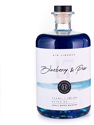 Blueberry & Pear Handmade Gin Liqueur 70cl - Premium Craft Gin - 20% ABV