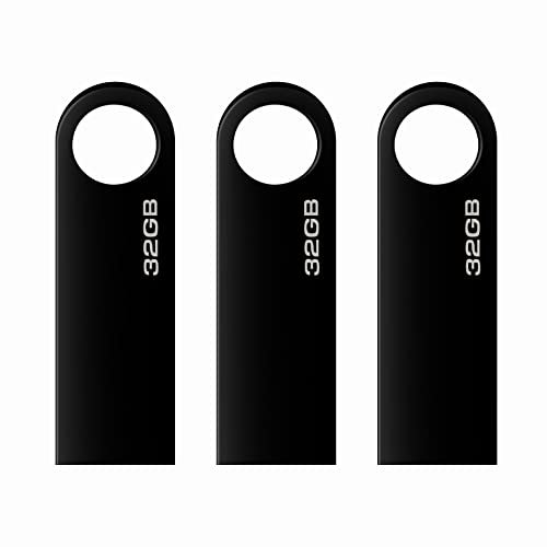 Chiavetta USB 32 GB, 3 Pezzi Mini Pen Drive 32 Giga Portatile USB Key Pennetta USB 32GB per PC, Laptop, ecc (32GB * 3PCS)