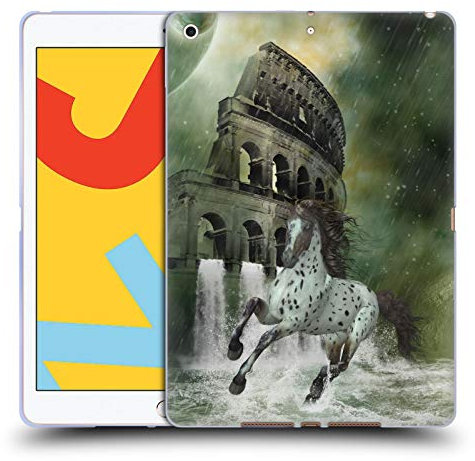 Head Case Designs Offizielle Simone Gatterwe Die Flucht Pferde Soft Gel Handyhülle Hülle kompatibel mit Apple iPad 10.2 2019/2020/2021