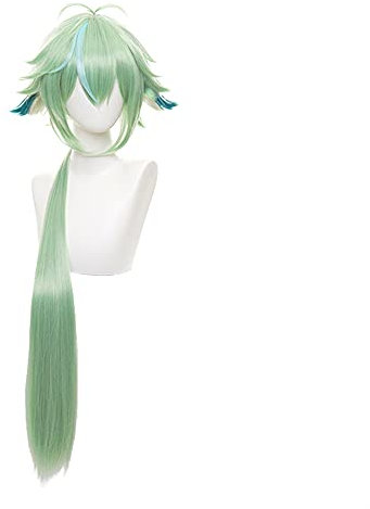 Anime Cosplay Perücke, Genshin Impact Perücke, mit Kostenloser Perückenkappe, für Halloween, Party, Karneval, Nachtleben, Konzerte, Hochzeiten (Sucrose)