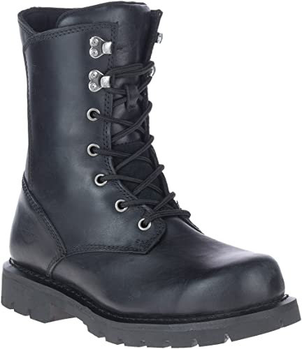 HARLEY-DAVIDSON Footwear Pearson - Stivali da moto da donna con lacci, 17,8 cm, nero, 37.5 EU