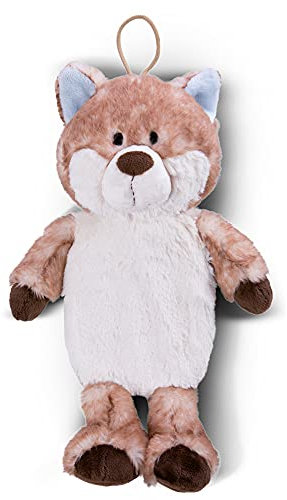 NICI 47298 Schneefuchs 350ml – 2 in 1: Weiches Kuscheltier & Wärmflasche für Mädchen & Jungen – Plüschtier Bettflasche ab 10 Monate, braun/beige