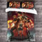 NICHIYOBI Resident Evil Bettbezug Bettwäsche Set - Bettbezug und Kissenbezug,Mikrofaser,3D Digital Print dreiteiliger Bettwäsche (12,Single 135x200cm+80 * 80cm)