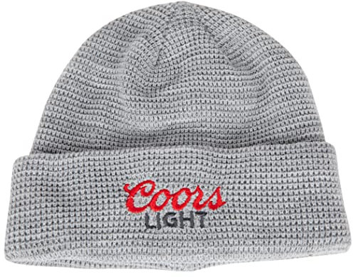 Coors Lite Text Knit Cuff Beanie Grau, GRAU, Einheitsgröße