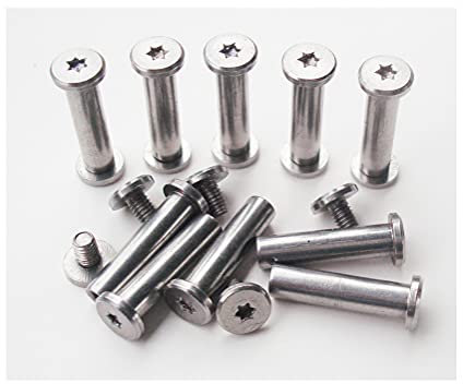 Klappmesser Corby Schrauben,Taschenmesser Pivot Pins,EDC Messermacher Schraubverschlüsse Nieten,DIY Messergriff Studs,Packung mit 10 (20mm)