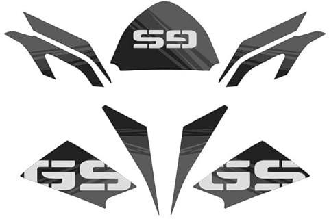 Kit adesivi Compatibile Per BMW R 1200 GS 2008-2012 30th Anniversary Style AD-30THA-STD (Black)