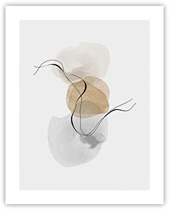 Poster ohne Rahmen Deko 40x50cm Abstrakt minimalistisch Aquarell Wandposter Art Prints Wanddeko Bild Wand Kunstdruck Wandbilder Dekoration Wohnzimmer Schlafzimmer Küche Modern Wall Art P2XPA40x50-4827