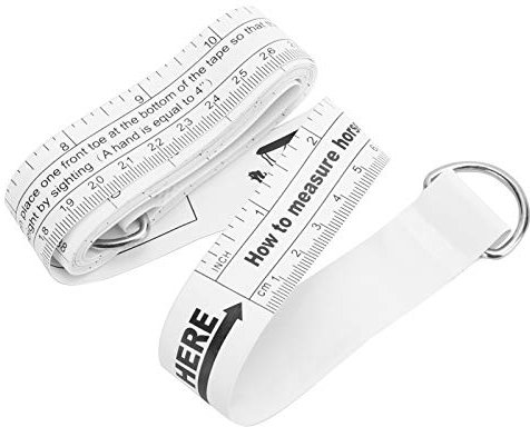 Maßband, Körpergewichtsband 2,5 m, Ausrüstung Bauernhof tragbar Tier Weight Tape Maßband Büste Tragbare Höhe Maßband Größe für Tiertiere Landwirtschaftsausrüstung