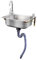 Spülbecken, Edelstahlspüle Spüle Küchenspüle, Waschbecken im Außenwaschbecken mit einzelnen kalten Hahn, Edelstahl Außenbereich Spülbecken Waschtrog Outdoor Garage Garten Küche ( Size : 14.9x12.9in/38