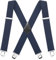 FACATH Herren Hosenträger X Style 5cm Breite 2 Zoll Heavy Duty Hosenträger für Hosen mit 4 Starken Metallclips, Smoking Verstellbare und elastische Hosenträger für Herren und Damen Hosen(Blau)