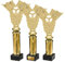 eberin · Pokal Motorsport · Racing Cup · Formel1 · Goldenes Lenkrad auf Goldsäule/Marmor schwarz · Pokal in 3 Größen erhältlich · mit oder ohne Gravur · (26,0 cm)