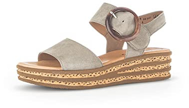 Gabor Damen Plateausandalen, Frauen Sandalen,Best Fitting,Freizeitschuhe,offene Schuhe,Strandschuhe,Plateausandaletten,Schilf,38.5 EU / 5.5 UK