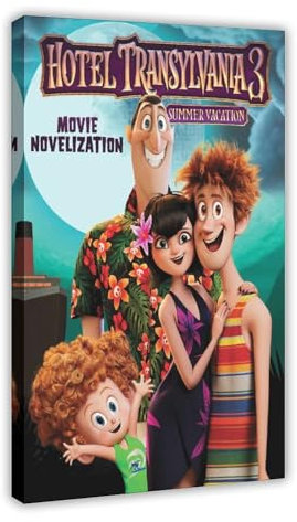 AhCor Animiertes Filmposter Hotel Transsilvanien (9) Leinwand Poster Schlafzimmer Dekor Sport Landschaft Büro Zimmer Dekor Geschenk Rahmenstil 60 x 90 cm