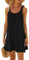 Edhomenn Beach Dress for Women Bikini Cover Up Sleeveless Mini Bathing Suit Swimming Summer Cover Ups (02 Black, XL)