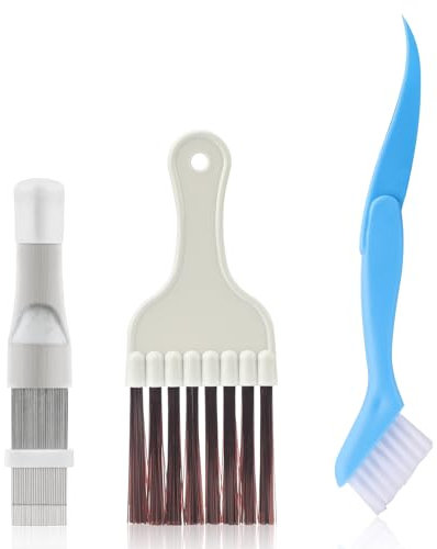 Lot de 3 peignes à lamelles pour sèche-linge - Brosse de nettoyage pour climatisation et sèche-linge