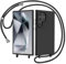 AOMYKE Handyhülle für Samsung Galaxy S24 Ultra Hülle mit Band, Handyband Samsung Galaxy S24 Ultra Hülle zum Umhängen Schutzhülle mit Kette Kordel Weich TPU Liquid Silikon Case, Schwarz