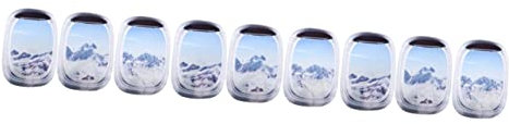 HEMOTON 9stücke Teiliges Kreative Fensteraufkleber Im Flugzeugdesign Abnehmbar Selbstklebend Für Wohnzimmer Schlafzimmer Und Kinderzimmer Wanddekoration Landschaftsmotiv