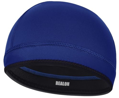 REALON Neoprene Scuba Diving Hood 2mm Thermal Swim Cap for Mens Women Youth Boys Girls, Long Short Hair Warm Clean Breathable Wetsuit Beanie for Swimming Surfing Hunting Skiing Cold Water Aerobics