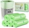 Dntorx 5 Rolls 30L Bin Bags Heavy-Duty, 100 Counts Bin Liners Food Waste Bag Strong Rubbish Bag Garbage Bag for Kitchen Countertop Bathroom Bin Garden Waste Office(60 x 65cm 30L)