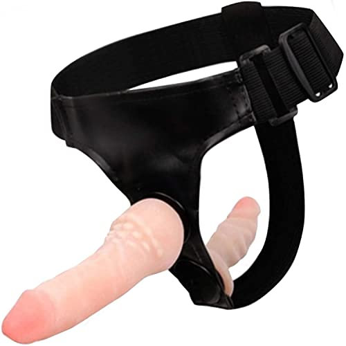 Doble strapon Set con 2 consoladores de 16 cm y 10 cm con correa en la hebilla para mujer, consolador doble con hebilla para mujer, consolador con hebilla para mujer, ABS TPR FOPS D24-11
