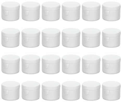 PATIKIL 20/410 Bottle Emptying Cap, 24pcs Plastic Replacement Flip It Top Dispensing Caps for Squeeze Shampoo and Lotion Bottles