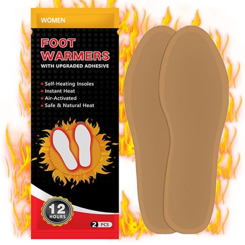Wärmesohlen für Schuhe, 10 Paare Wärmepads für 8 Stunden Wärme, Fußwärmer Einlegesohle, Fußwärmer Pads, Sohlenwärmer für Schuhe, Fusssohlenwärmer Sofort Einsatzbereit(Größe:36-39)