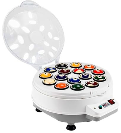 ZJHESXV Poolball-Polierer, automatische Reinigung, 16 Bälle, Snooker Clean, kugelsicherer ballistischer Poolball-Reiniger, geeignet für Billardball-Set, Snooker-Ball-Set