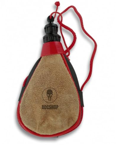 ADCSHOP Stivale da vino tradizionale dritto – Capacità 1,5 litri, realizzato in pelle bovina scamosciata. Dimensioni: 28 cm x 17 cm. Dotato di tappo anti-goccia per una chiusura ermetica e sicura.
