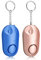 Alarme Personnelle Qoosea Safe Sound de Sécurité Personnelle Porte-clés sirène 140 DB avec lumière Alarmes de sécurité d'autodéfense d'urgence pour Enfants/Femmes/Personnes (Bleu/Rose)