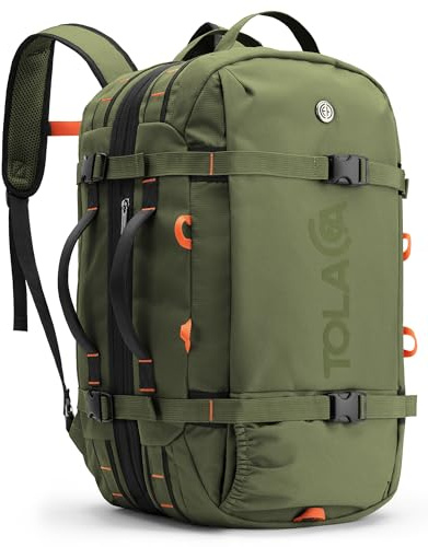 Tolaccea Reiserucksack Handgepäck Rucksack Flugzeug 40-50L mit Laptopfach