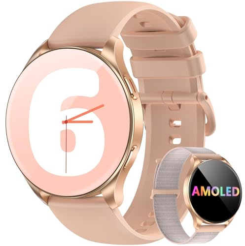 Blackview Smartwatch Uomo Donna, Effettua e Rispondi alle Chiamate, Orologio Smartwatch Fitness con 1.43' HD AMOLED/112+ Sportive/SpO2/Monitoraggio del Sonno/Cardiofrequenzimetro per Android IOS