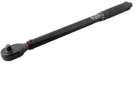 Drehmomentschlüssel 3 8 Zoll Antrieb Einstellbar 10 130 Nm Click Ratsche Werkzeug Dual Scale Hartstahl Schnellspanner mit Schutzhülle für Autos Fahrräder Maschinen Reparatur Schwarz 370mm